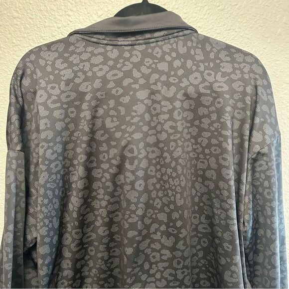 Avia Women's Fleece Lined Quarter Zip Pullover Leopard Print Size XXL (20) - Picture 3 of 12